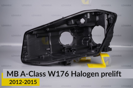 Корпус фари Mercedes-Benz A-Class W176 Halogen (2012-2015) дорест лівий