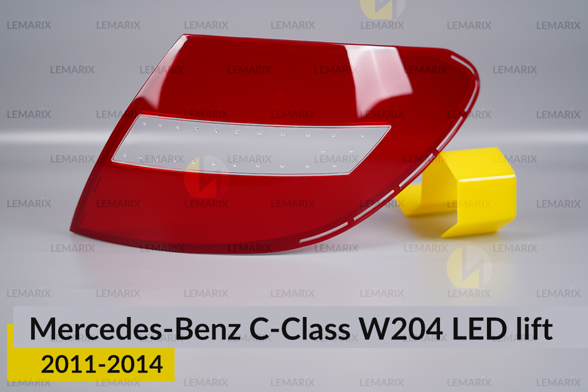 Стекло заднего фонаря Mercedes-Benz C-Class W204 LED (2011-2014) рест правое