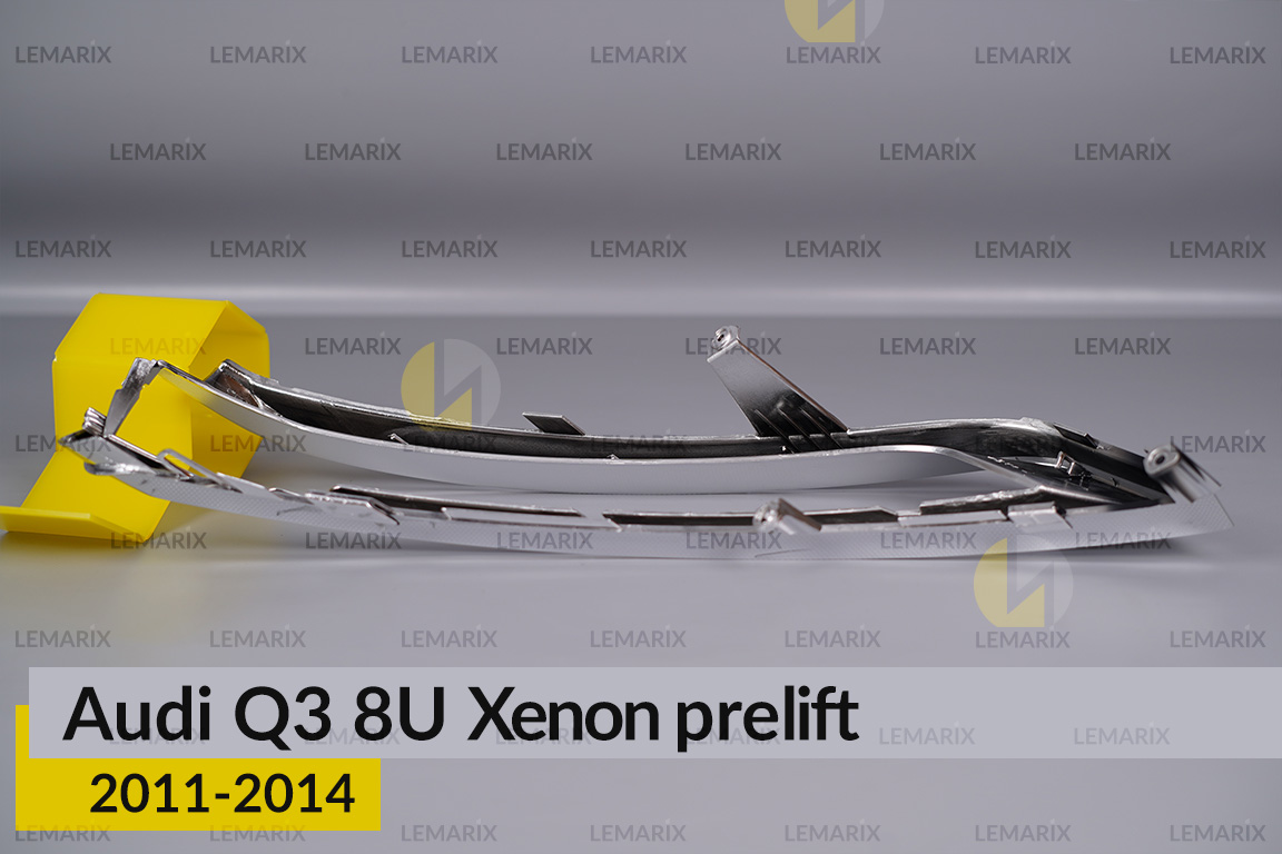 Хромована декоративна маска Audi Q3 8U Xenon (2011-2014) дорест права