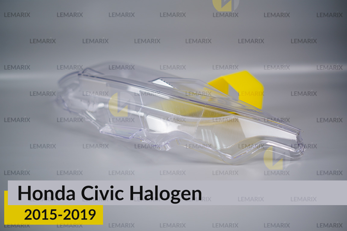 Стекло фары Honda Civic Halogen (2015-2019) левое