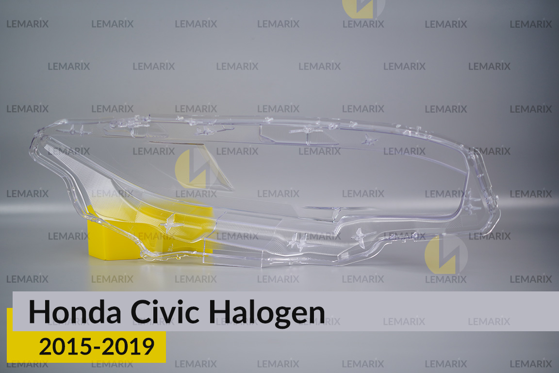 Стекло фары Honda Civic Halogen (2015-2019) левое