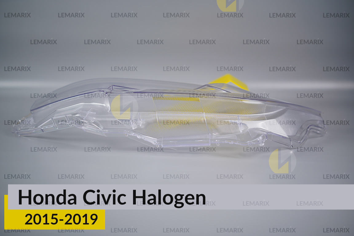 Стекло фары Honda Civic Halogen (2015-2019) левое