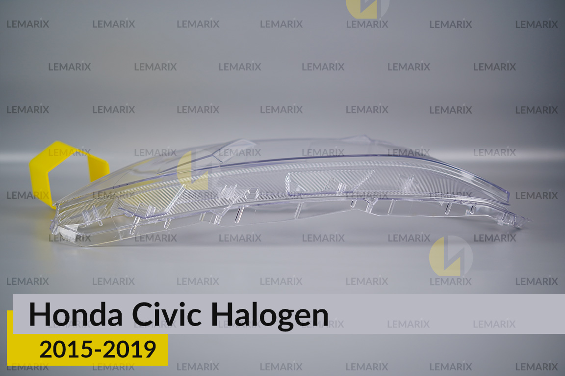 Стекло фары Honda Civic Halogen (2015-2019) левое