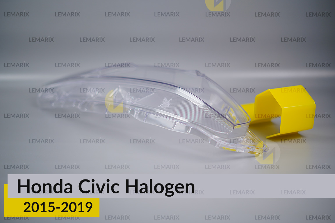 Стекло фары Honda Civic Halogen (2015-2019) левое