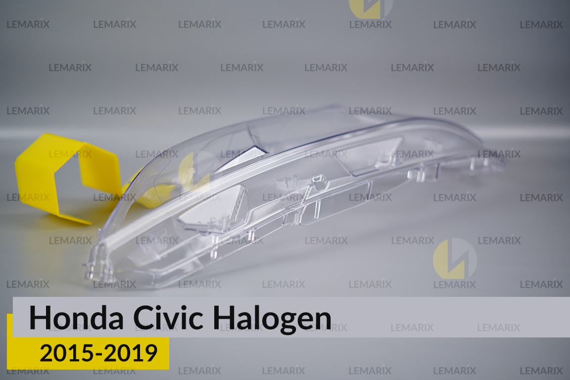 Стекло фары Honda Civic Halogen (2015-2019) левое