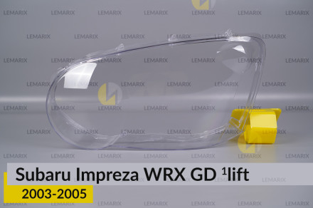 Стекло фары Subaru Impreza WRX GD (2003-2005) 1 рест левое