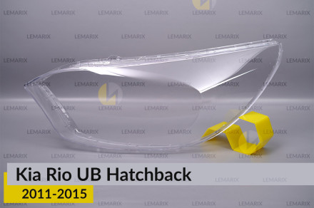 Скло фари KIA Rio UB Hatchback (2011-2015) ліве