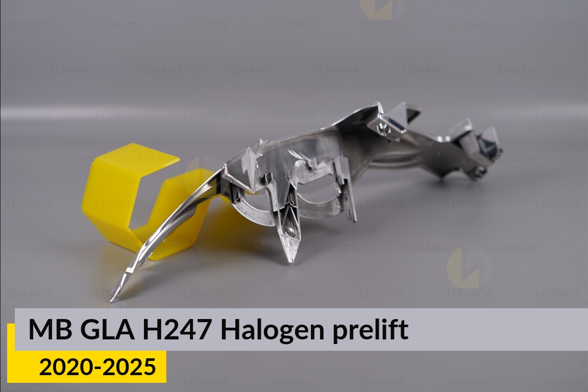 Хромована декоративна маска поворотника Mercedes-Benz GLA-Class H247 Halogen (2020-2025) дорест права
