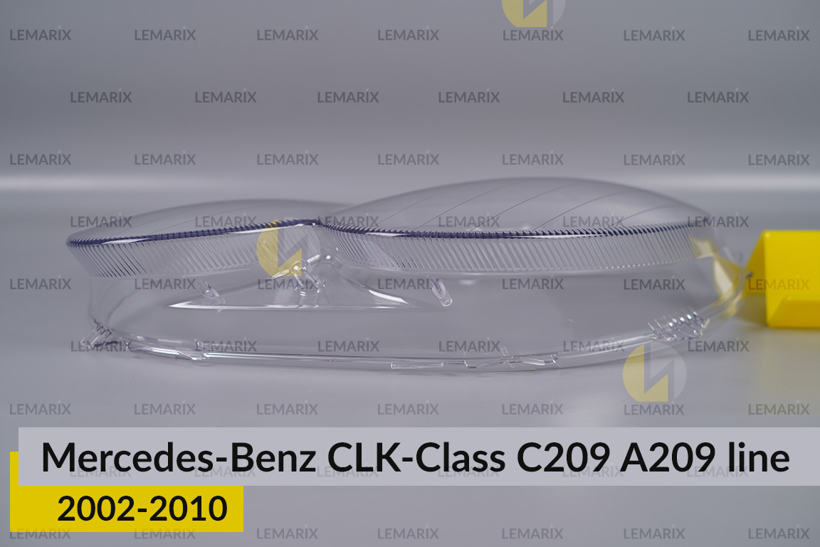 Скло фари Mercedes-Benz CLK-Class C209 A209 (2002-2010) полоски ліве