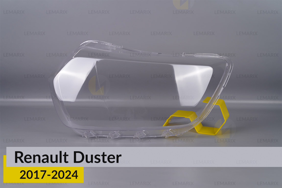 Стекло фары Renault Duster LED (2017-2024) левое
