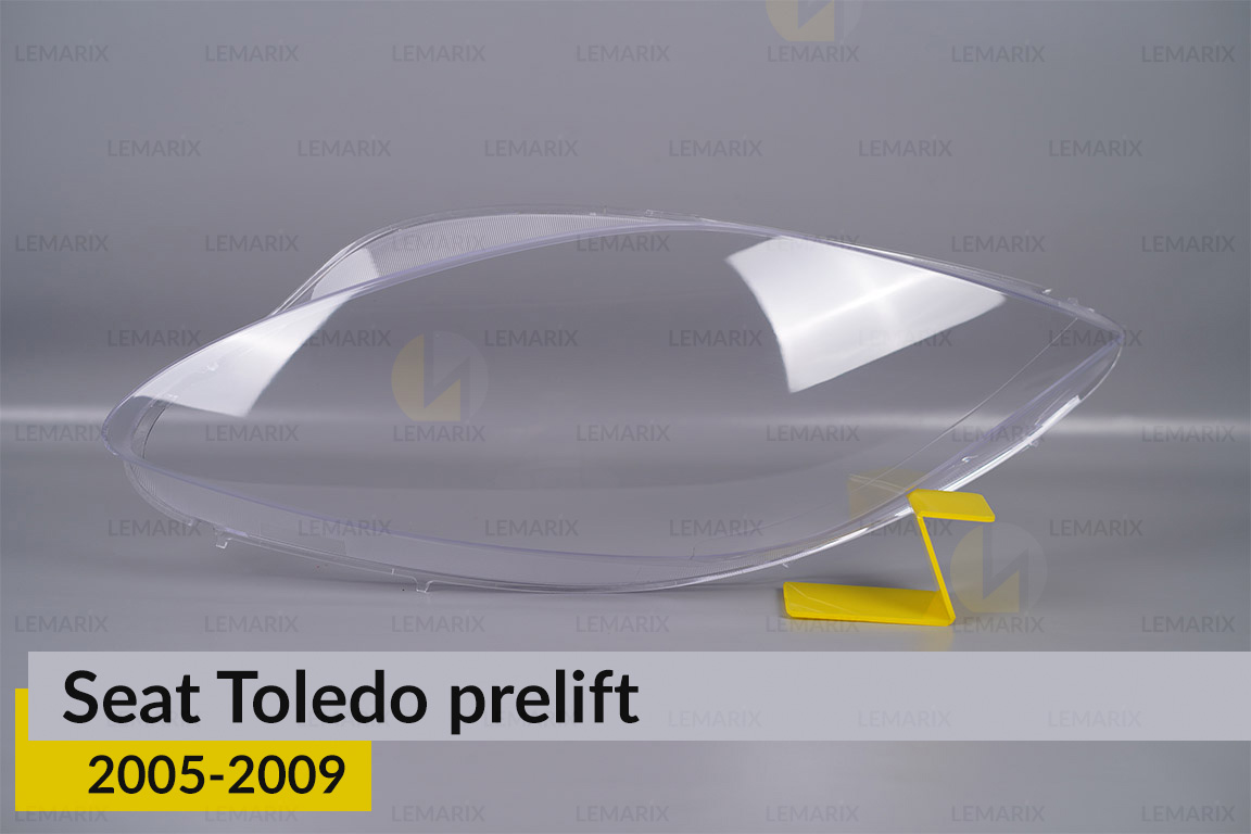 Стекло фары Seat Toledo (2005-2009) дорест левое