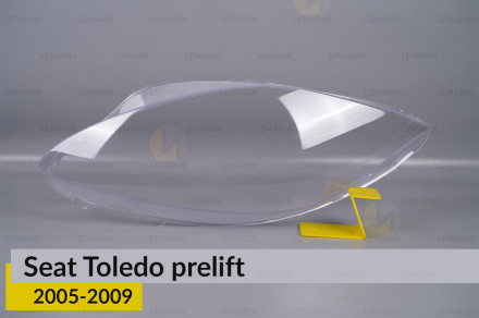 Стекло фары Seat Toledo (2005-2009) дорест левое