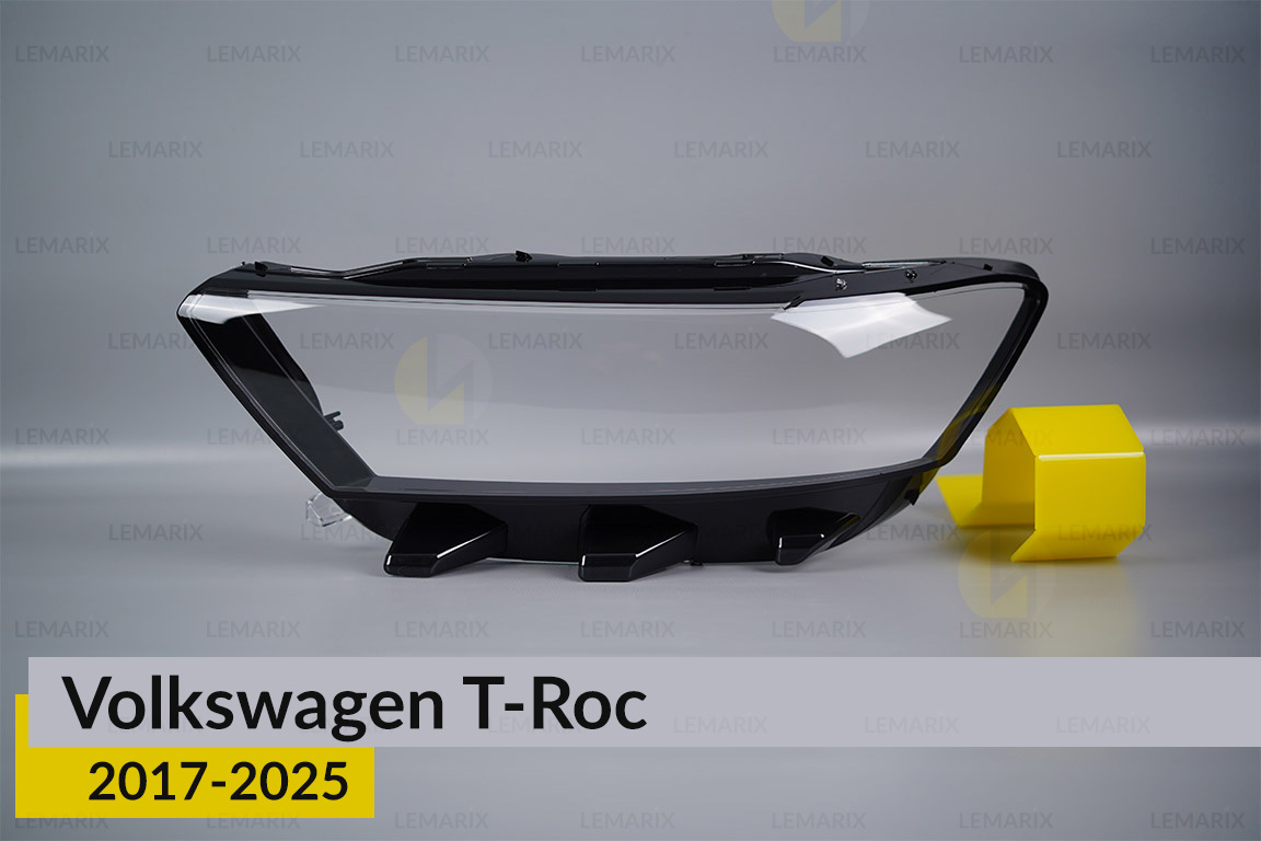 Скло фари VW Volkswagen T-Roc Full LED (2017-2025) дорест ліве