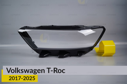 Скло фари VW Volkswagen T-Roc Full LED (2017-2025) дорест ліве