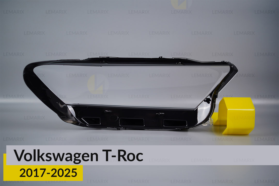 Скло фари VW Volkswagen T-Roc Full LED (2017-2025) дорест ліве