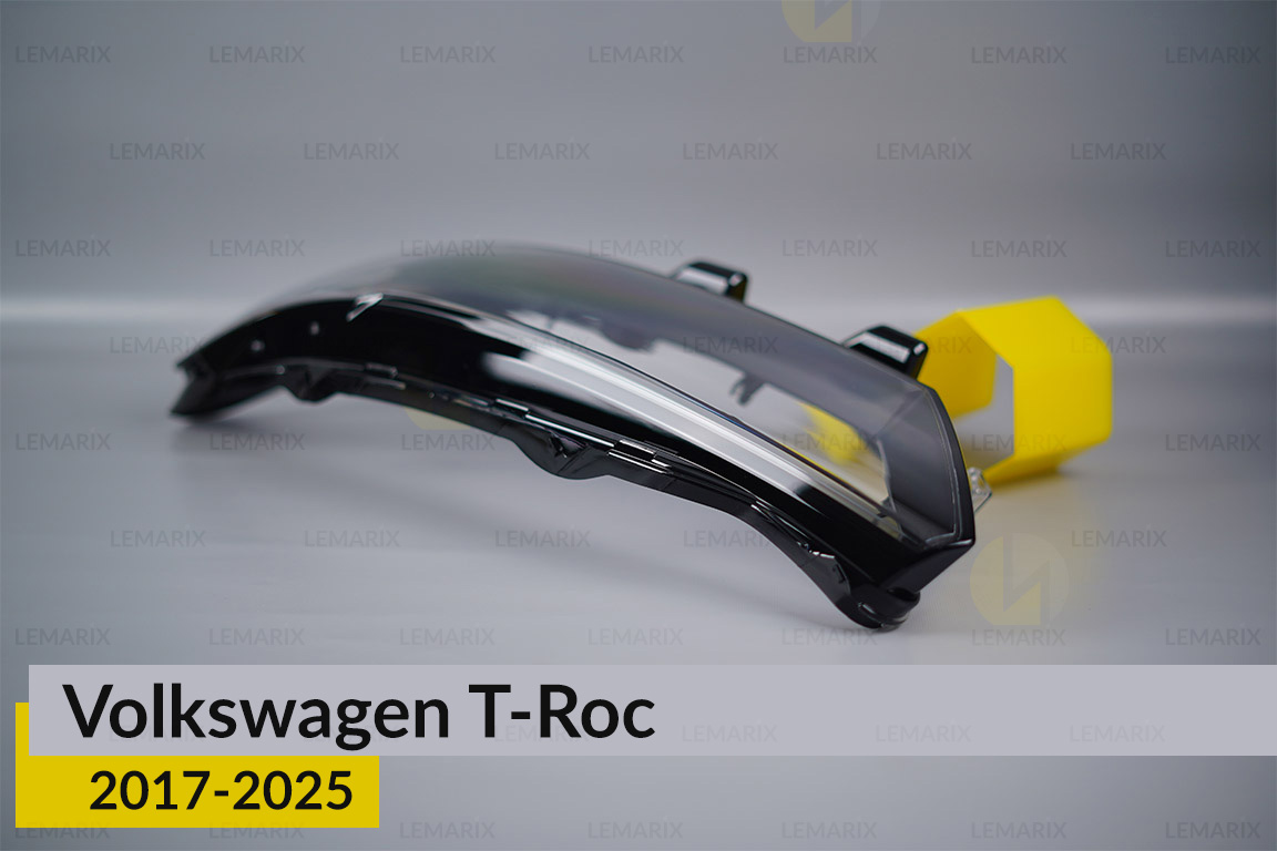 Скло фари VW Volkswagen T-Roc Full LED (2017-2025) дорест ліве