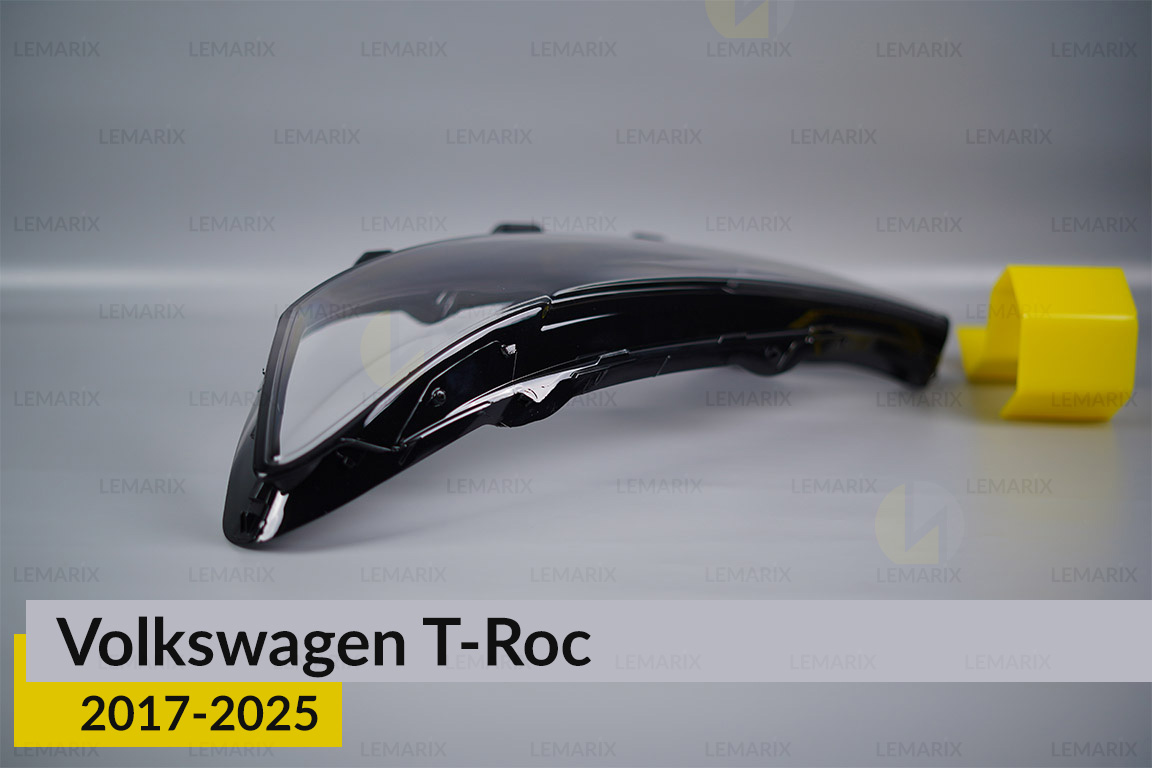 Скло фари VW Volkswagen T-Roc Full LED (2017-2025) дорест ліве
