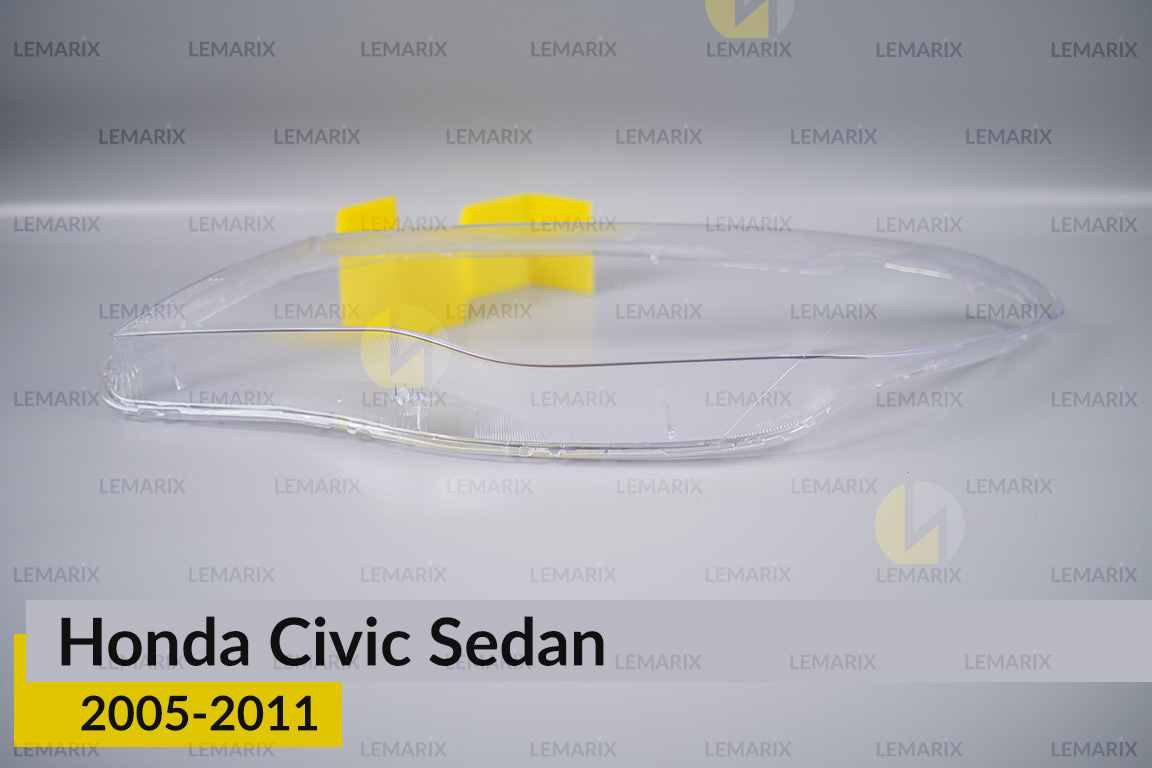 Стекло фары Honda Civic Sedan (2005-2011) левое
