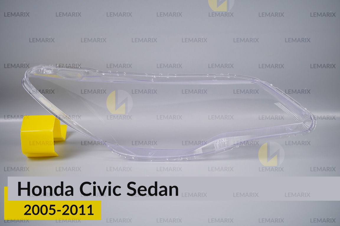 Стекло фары Honda Civic Sedan (2005-2011) левое