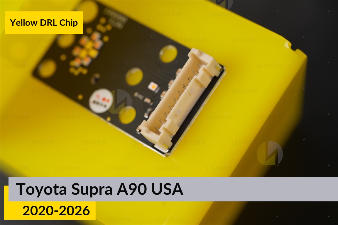 Жовті LED DRL чіпи дхо плата Toyota Supra A90 USA (2020-2026) (2 шт.)