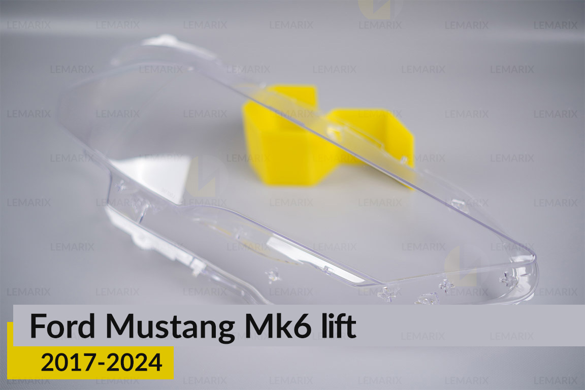 Скло фари Ford Mustang Mk6 (2017-2024) рест праве
