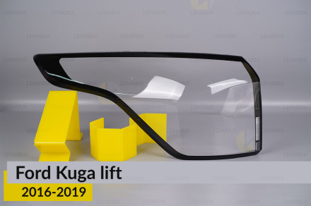 Скло заднього ліхтаря зовнішнє в крилі Ford Kuga (2016-2019) рест ліве