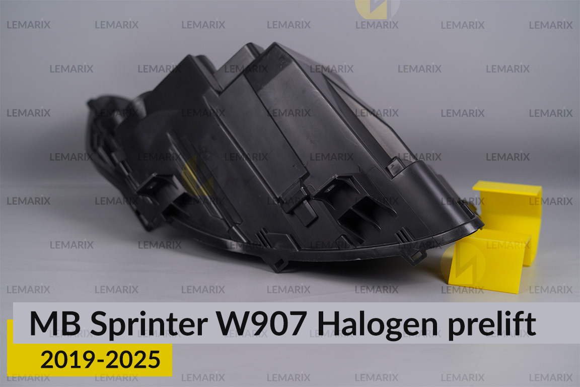 Корпус фари Mercedes-Benz Sprinter W907 Halogen (2019-2026) дорест лівий