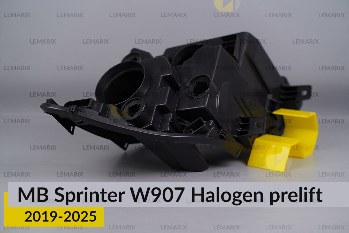 Корпус фари Mercedes-Benz Sprinter W907 Halogen (2019-2026) дорест лівий