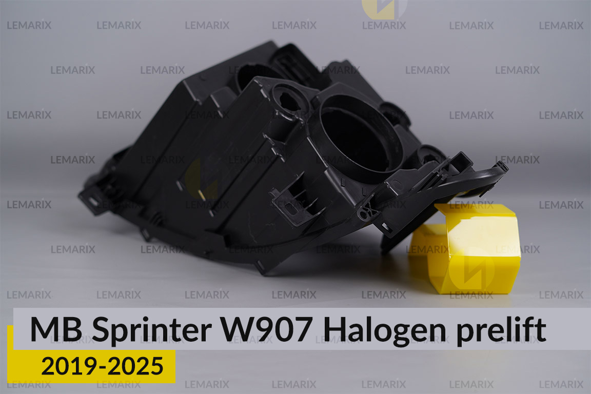 Корпус фари Mercedes-Benz Sprinter W907 Halogen (2019-2026) дорест лівий