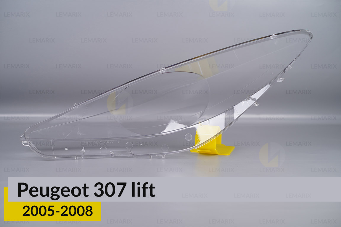 Скло фари Peugeot 307 (2005-2008) рест праве