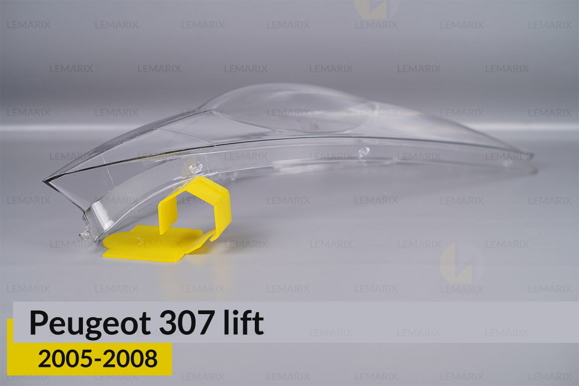 Скло фари Peugeot 307 (2005-2008) рест праве