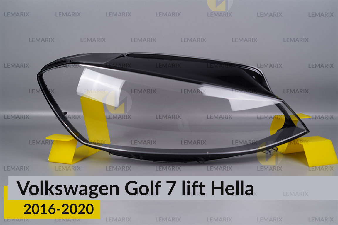 Стекло фары VW Volkswagen Golf 7 Hella (2016-2020) рест правое