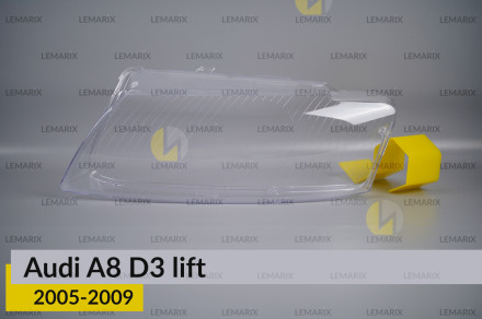 Стекло фары Audi A8 D3 (2005-2009) рест левое