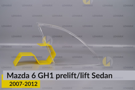Скло заднього ліхтаря внутрішнє в кришці багажника Mazda 6 GH1 Sedan (2007-2012) дорест/рест ліве