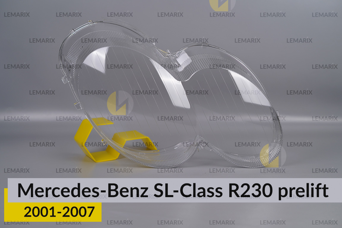 Стекло фары Mercedes-Benz SL-Class R230 (2001-2007) дорест правое