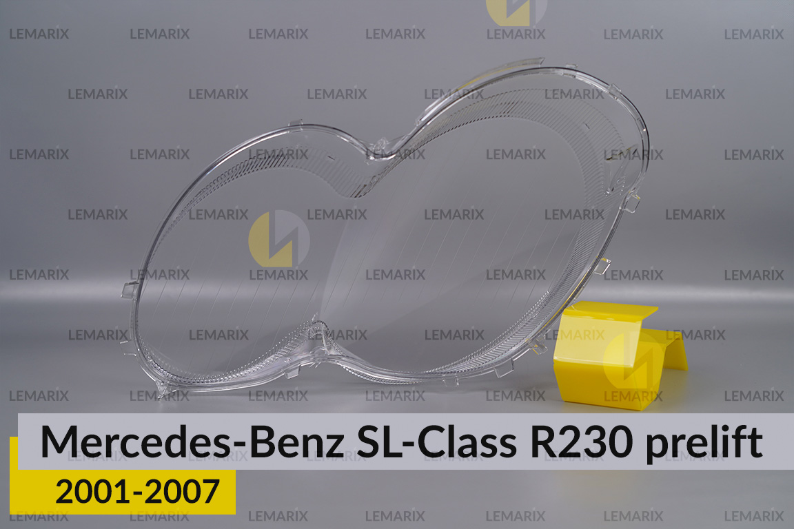 Стекло фары Mercedes-Benz SL-Class R230 (2001-2007) дорест правое