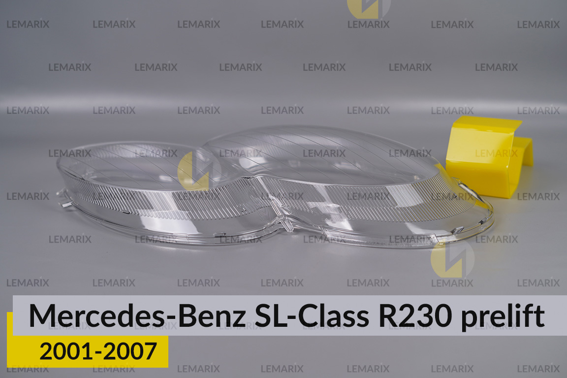 Стекло фары Mercedes-Benz SL-Class R230 (2001-2007) дорест правое
