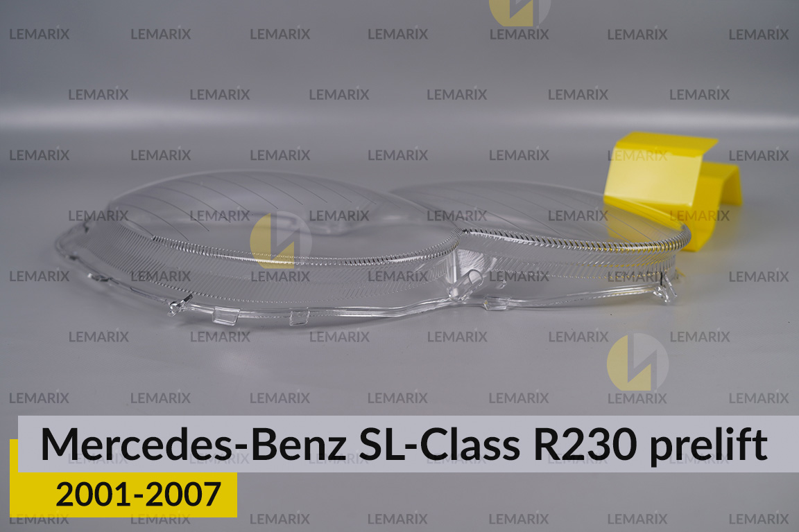 Стекло фары Mercedes-Benz SL-Class R230 (2001-2007) дорест правое