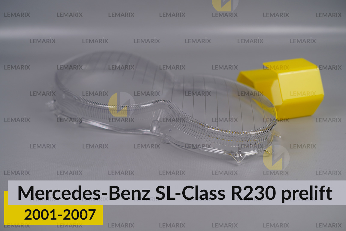 Стекло фары Mercedes-Benz SL-Class R230 (2001-2007) дорест правое