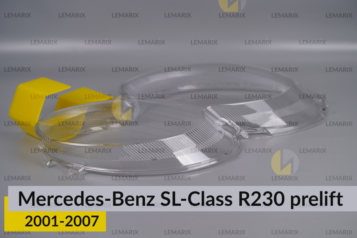 Стекло фары Mercedes-Benz SL-Class R230 (2001-2007) дорест правое