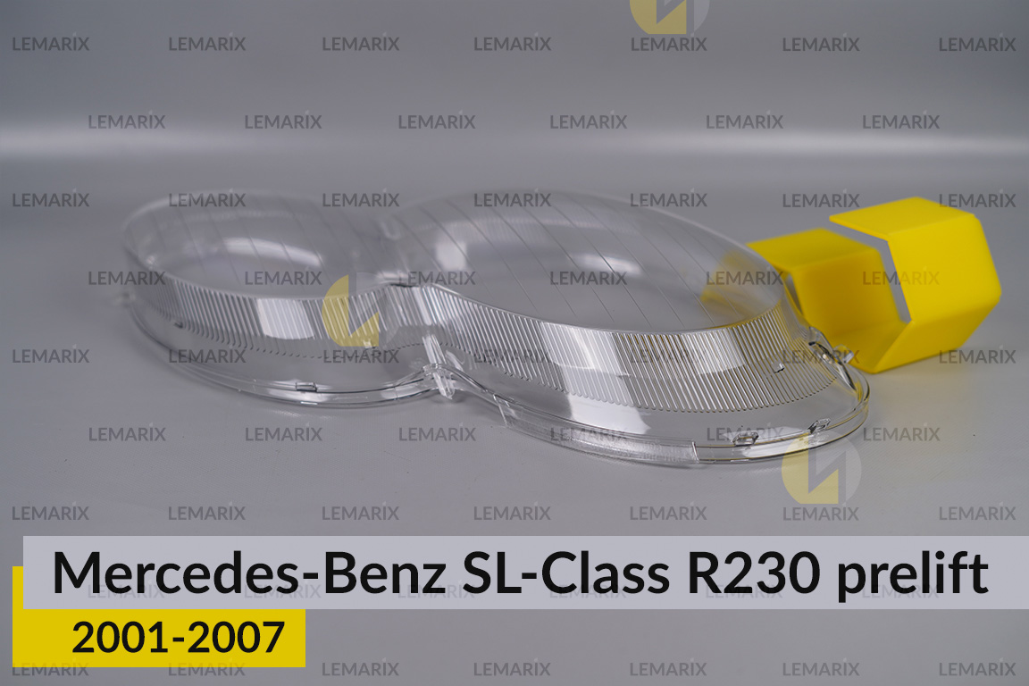 Стекло фары Mercedes-Benz SL-Class R230 (2001-2007) дорест правое