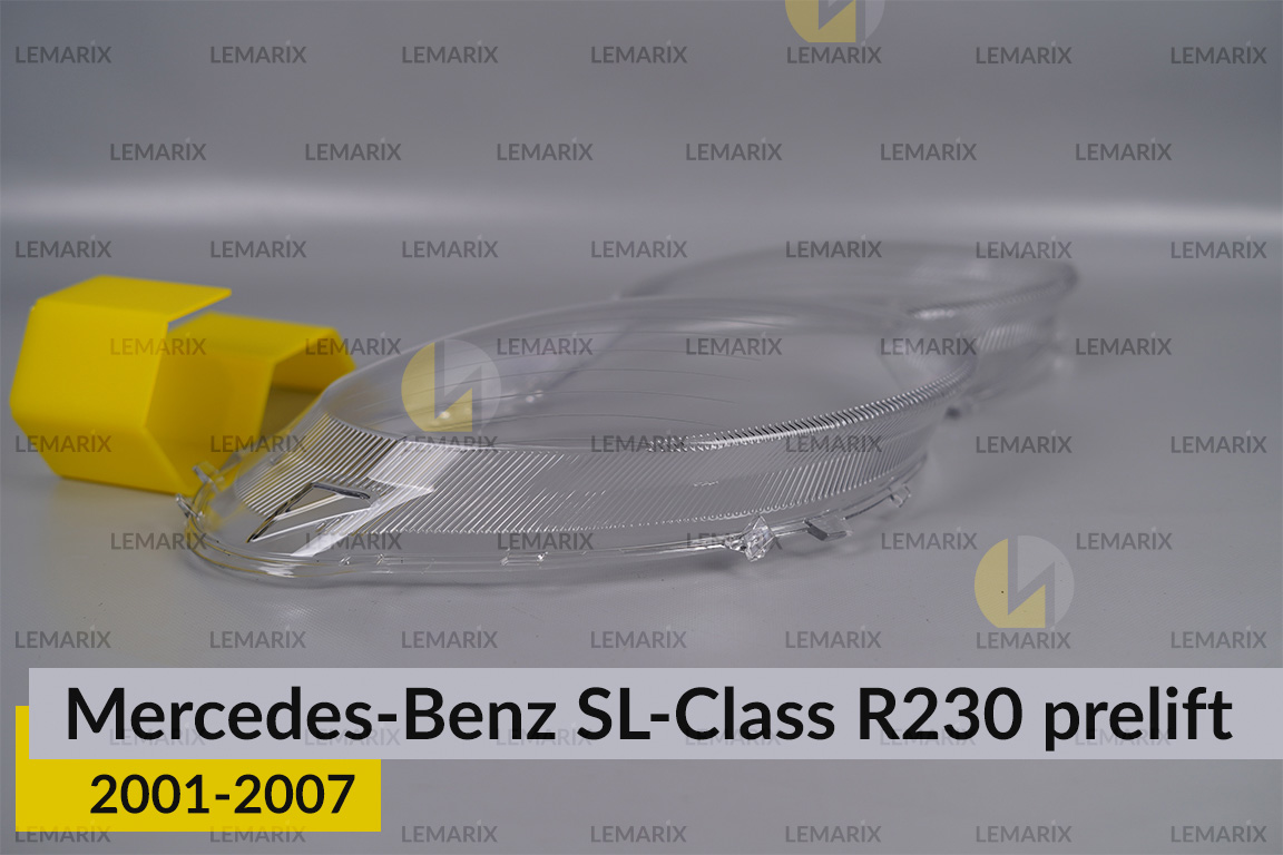 Стекло фары Mercedes-Benz SL-Class R230 (2001-2007) дорест правое