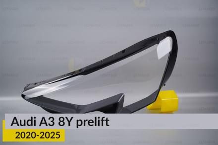 Скло фари Audi A3 8Y (2020-2026) дорест ліве