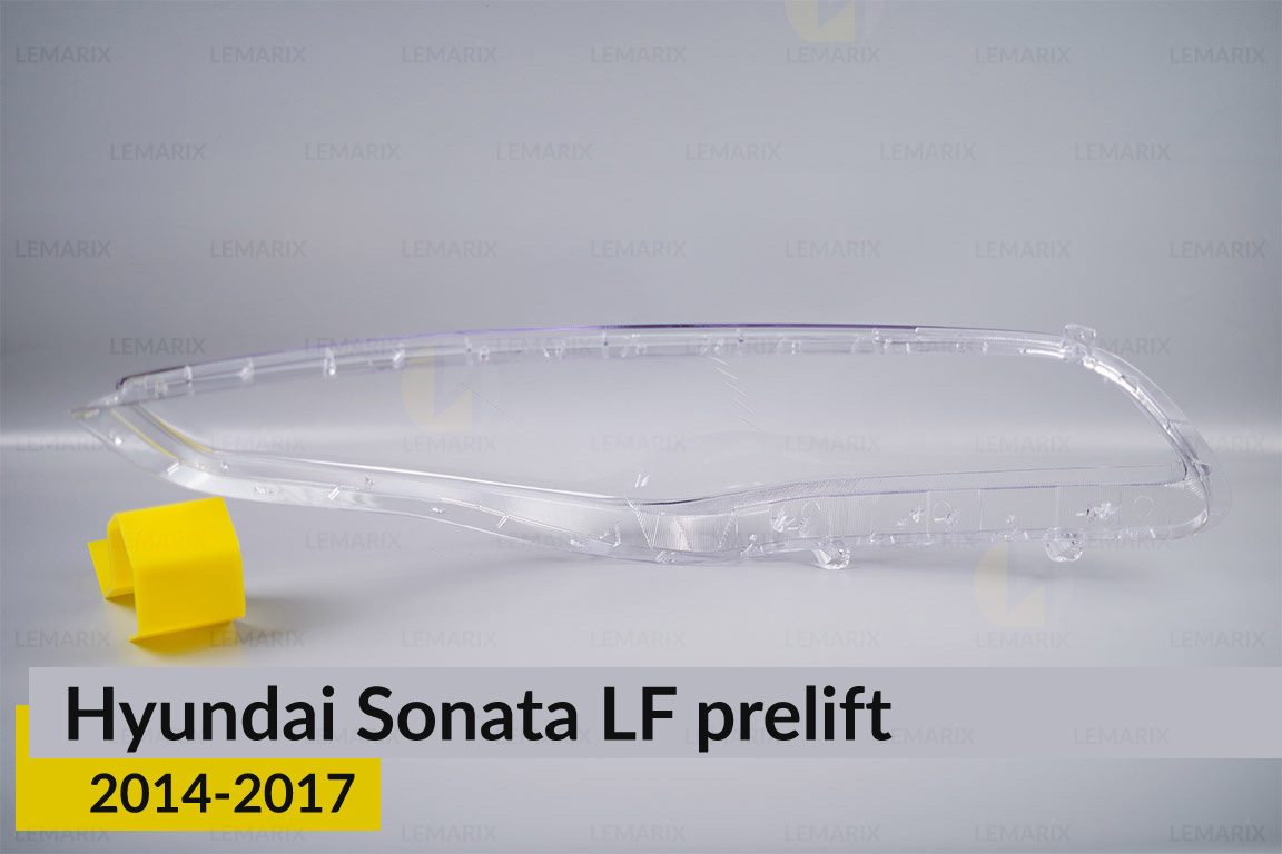 Стекло фары Hyundai Sonata LF (2014-2017) дорест левое