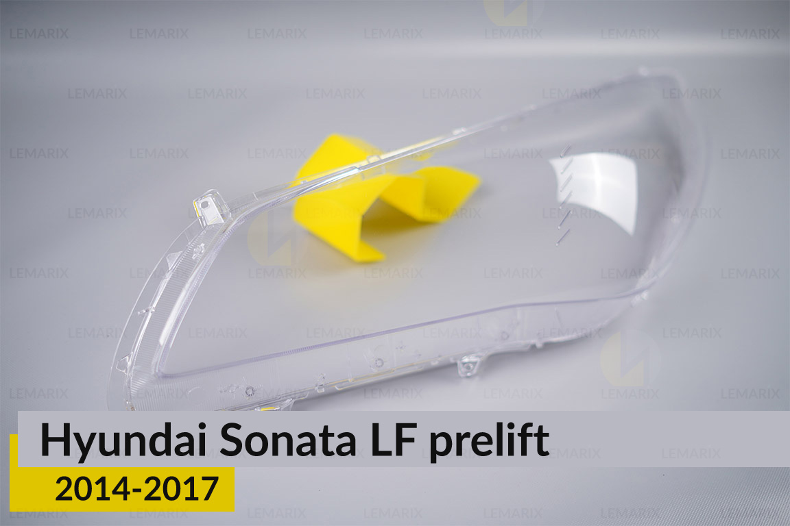 Стекло фары Hyundai Sonata LF (2014-2017) дорест левое