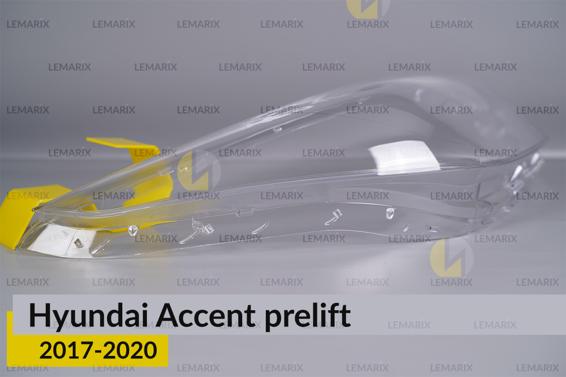 Скло фари Hyundai Accent (2017-2020) дорест праве