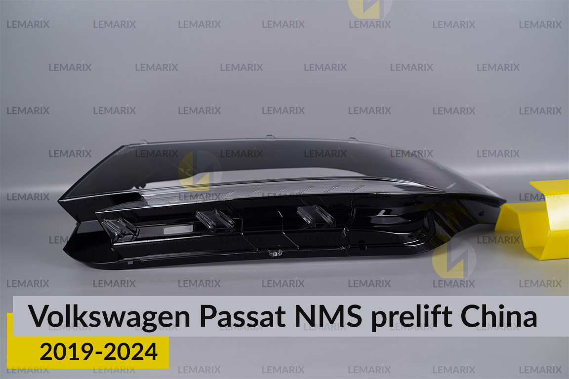 Скло фари VW Volkswagen Passat China (2019-2024) дорест ліве