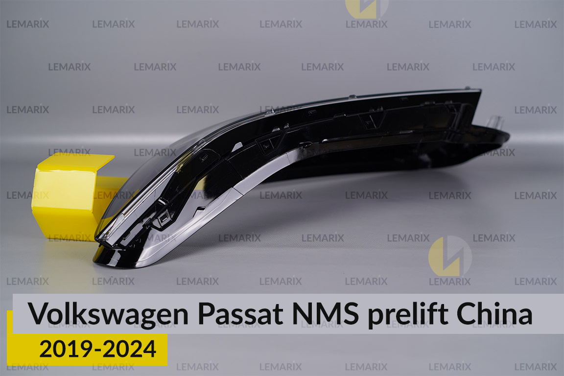 Скло фари VW Volkswagen Passat China (2019-2024) дорест ліве