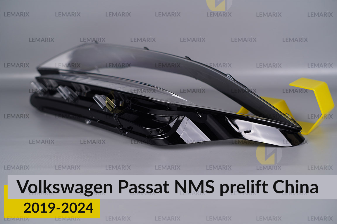 Скло фари VW Volkswagen Passat China (2019-2024) дорест ліве