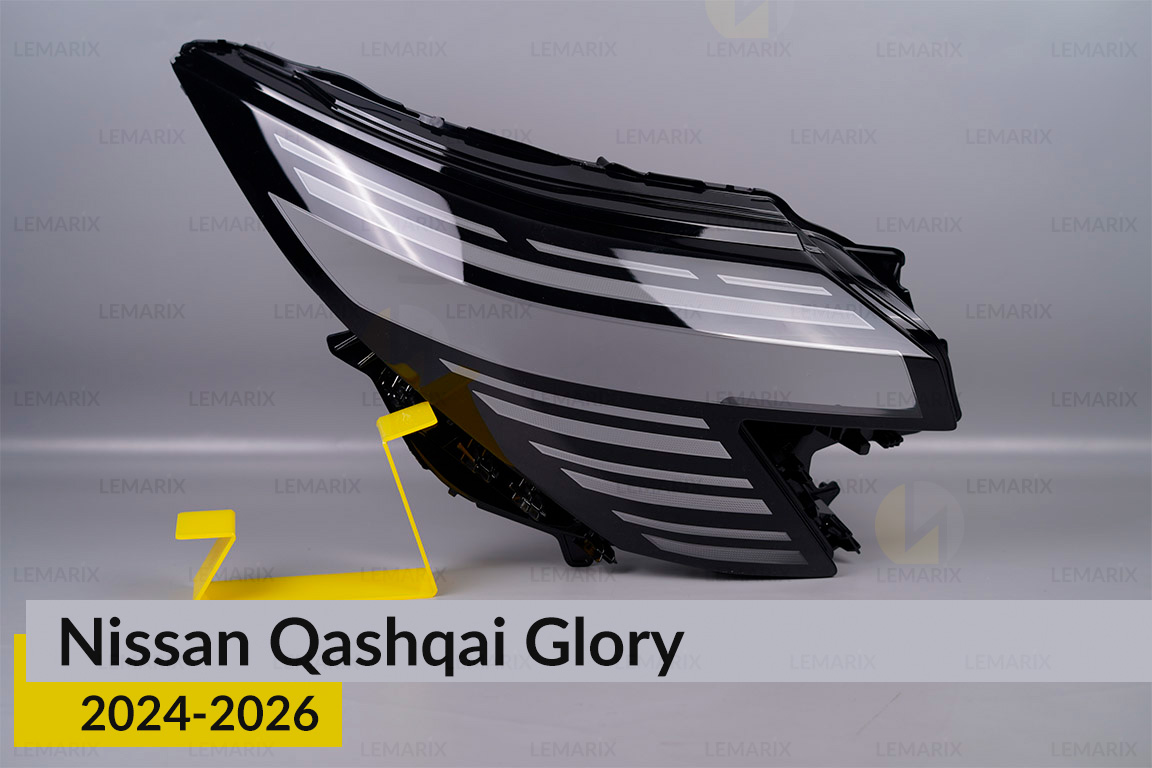 Стекло фары Nissan Qashqai Glory (2024-2026) правое